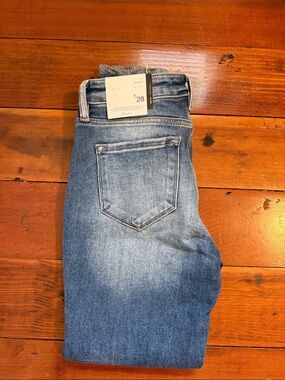 KanCan Women's Light Blue Slim Straight Jeans